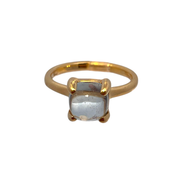 Tiffany & Co. Designer Paloma Picasso Aqua 18k YG Ring