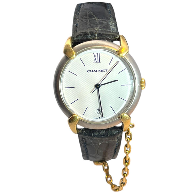 CHAUMET Paris 18k Yellow Gold & Stainless Steel Griffith Quartz Watch