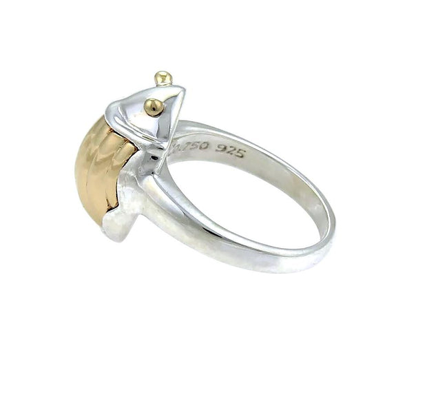 Tiffany & Co. 18k Yellow Gold and Silver Scarab Ring