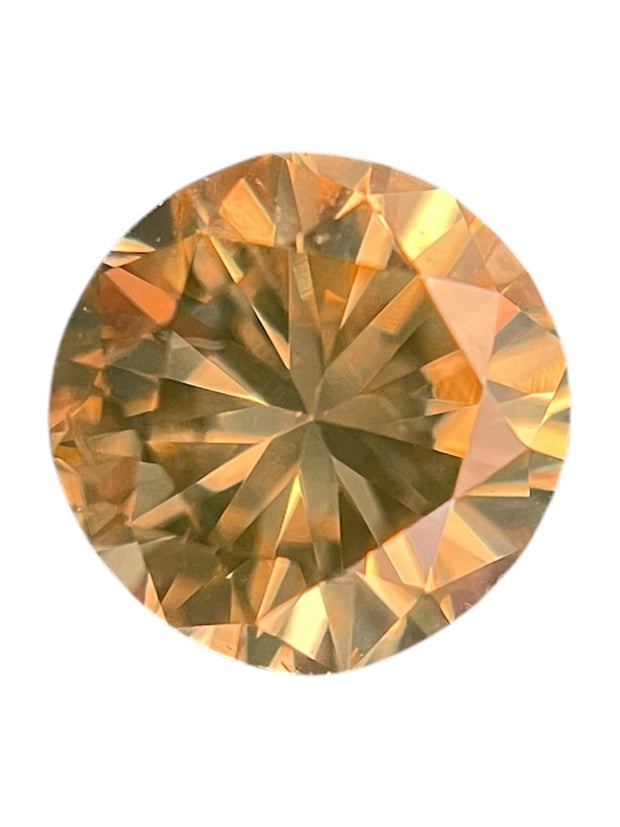 GIA Certified 0.45ct Fancy Yellow Round SI1 Natural Diamond