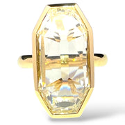 IGI Certified 18k Yellow Gold 7.36ct Diamond Ring