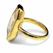 IGI Certified 18k Yellow Gold 7.36ct Diamond Ring