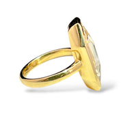 IGI Certified 18k Yellow Gold 7.36ct Diamond Ring