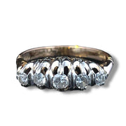18k Yellow Gold & Platinum Diamond Ring