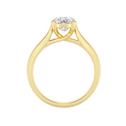Trellis Solitaire Engagement Ring - Oval Lab Grown Diamond - 0.50 - 2 Carat