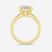 Classic Solitaire Engagement Ring - Oval Lab Grown Diamond - 4 & 5 Carat