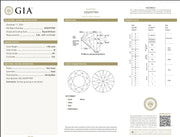 GIA Certified 1 Carat Diamond & Blue Sapphire Ring in 18k White Gold