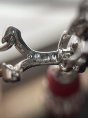 18k White Gold Art Deco Drop Earrings with Coral, Onyx & Diamonds