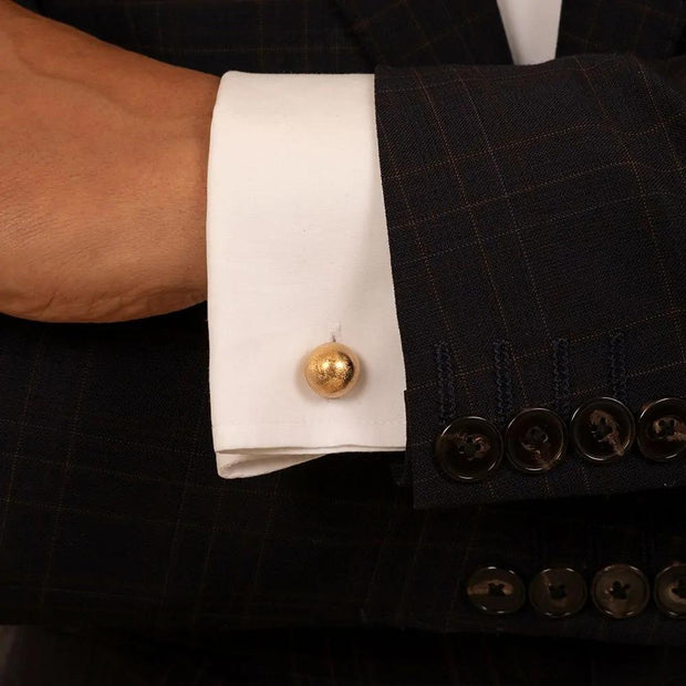 Cartier 14k Yellow Gold Dumbbell Cufflinks and Buttons set