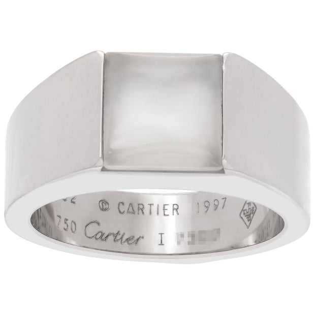 Cartier 18k White Gold Moonstone Ring