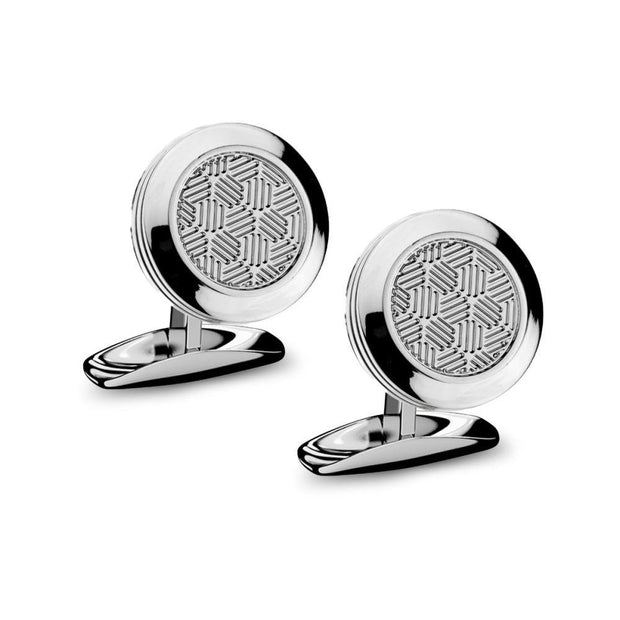 Chopard LUC Honeycomb Design Cufflinks made in Italy