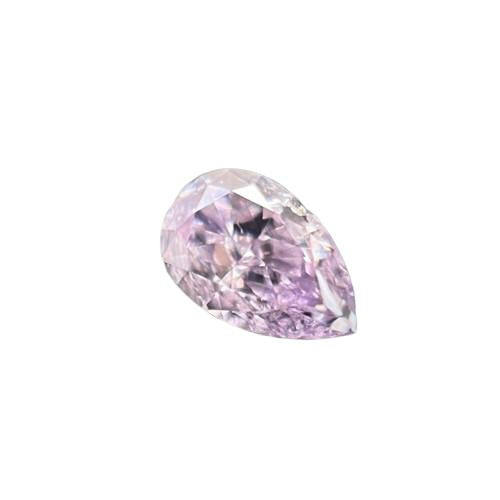 GIA Certified 0.10ct Fancy intense purplish pink pear shape Natural Dimond