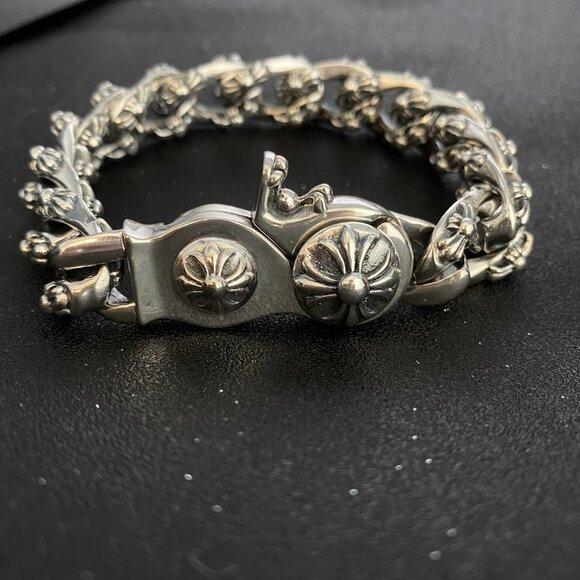 Chrome Hearts Style Vintage Cuban Chain Bracelet