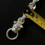Heavy Biker & Chrome Hearts Style Think Sterling Silver Chain Bracelet