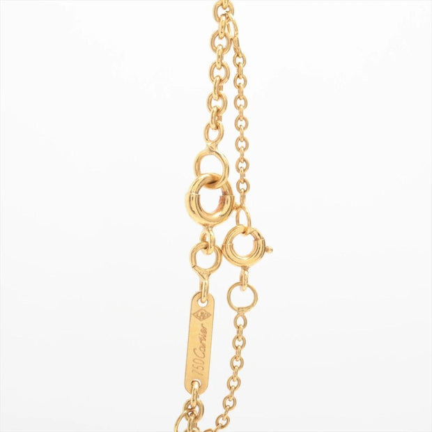 Cartier 18k Gold Multicolor Trinity Ring Pendant Necklace