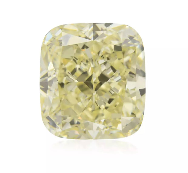 1.01 Carat Cushion Brilliant Gia Certified Fancy Brownish Greenish Yellow Diamon