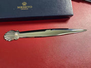 Mikimoto International Shell With Pearl Gold Tone Letter Opener