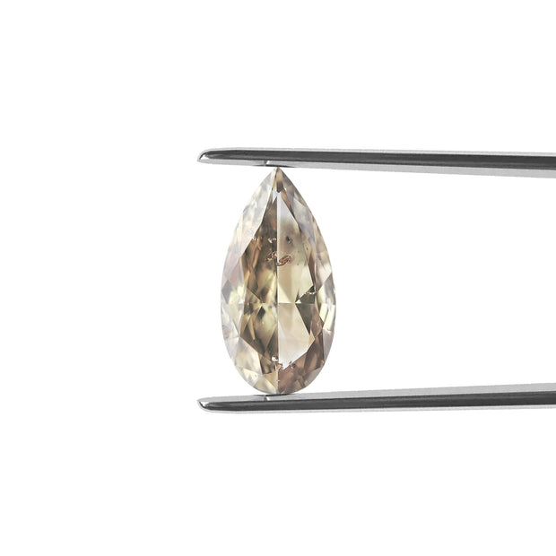 GIA Certified 2.69 carat Pear Modified Brilliant Chameleon I1 Natural Diamond