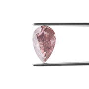 GIA Certified 0.51 Carat Pear Modified Fancy Brown Pink SI2 Natural Diamond