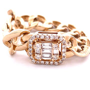 Stunning 14K Yellow Gold Chain Ring
