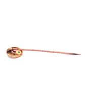 Exquisite 14k Yellow Gold Ruby and Diamond Pin