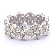 Elegant 14k White Gold Natural Diamond Ring