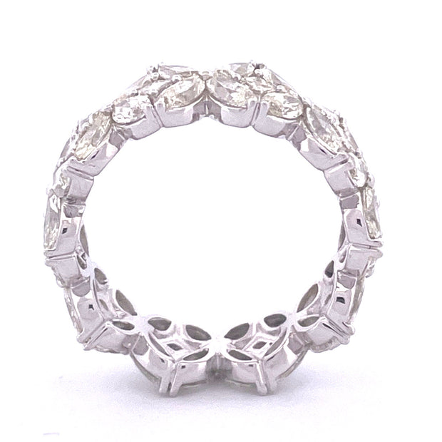 Elegant 14k White Gold Natural Diamond Ring