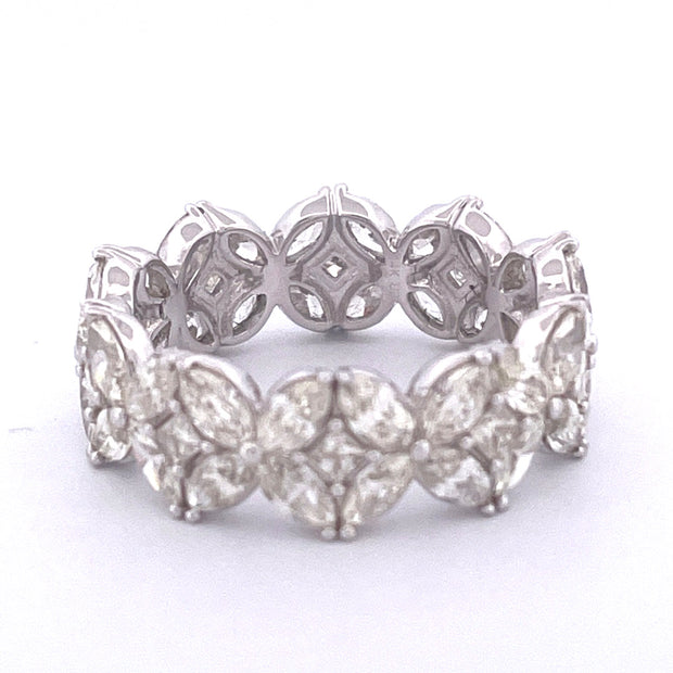 Elegant 14k White Gold Diamond Ring