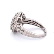 Stunning 14k White Gold Cluster Diamond Ring