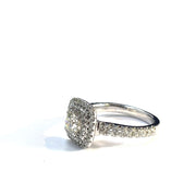 Elegant 14k White Gold Diamond Ring