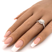 Exquisite 18k White Gold Diamond Ring