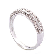 Elegant 18k White Gold Diamond Ring