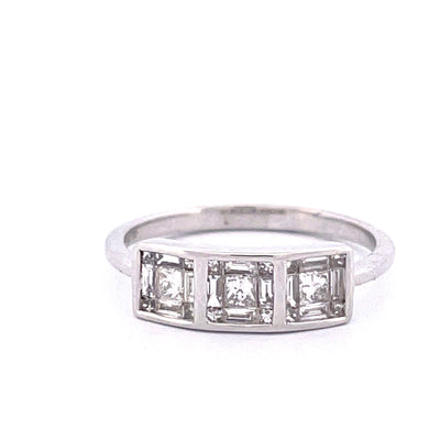 Radiant 14k White Gold Diamond Ring