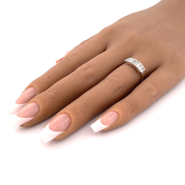 Radiant 14k White Gold Diamond Ring