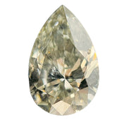 1.20 CARAT PEAR BRILLIANT GIA CERTIFIED FANCY GRAY-YELLOWISH GREEN SI2 CLARITY DIAMOND