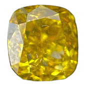 0.58 CARAT CUSHION BRILLIANT GIA CERTIFIED FANYC DEEP ORANGE YELLOW SI1 CLARITY DIAMOND