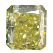1.28 CARAT RECTANGULAR BRILLIANT GIA CERTIFIED FANCY YELLOW VS2 CLARITY DIAMOND