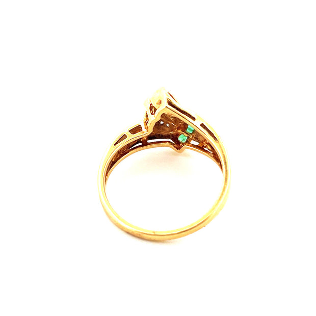 18K Yellow Gold Natural Diamond Ring