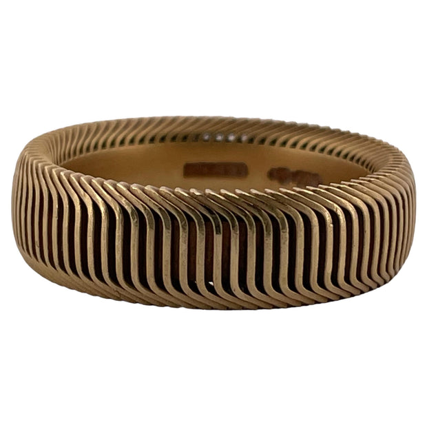 Exquisite 18k Yellow Gold Solid Nessin Band -Timeless Elegance