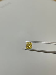 1.20 CARAT CUSHION BRILLIANT GIA CERTIFIED FANYC BROWNISH YELLOW VS1 CLARITY DIAMOND
