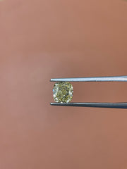 1.50 CARAT CUSHION BRILLIANT GIA CERTIFIED FANYC BROWNISH YELLOW VS1 CLARITY DIAMOND