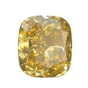 1.06 CARAT CUSHION BRILLIANT GIA CERTIFIED FANCY DARK BROWN-YELLOW VVS2 CLARITY DIAMOND