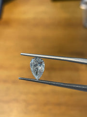 1.46 CARAT PEAR BRILLIANT GIA CERTIFIED I COLOR I2 CLARITY NATURAL DIAMOND