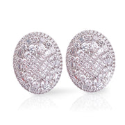 Sophisticated and Timeless 18K White Gold Diamond Earring