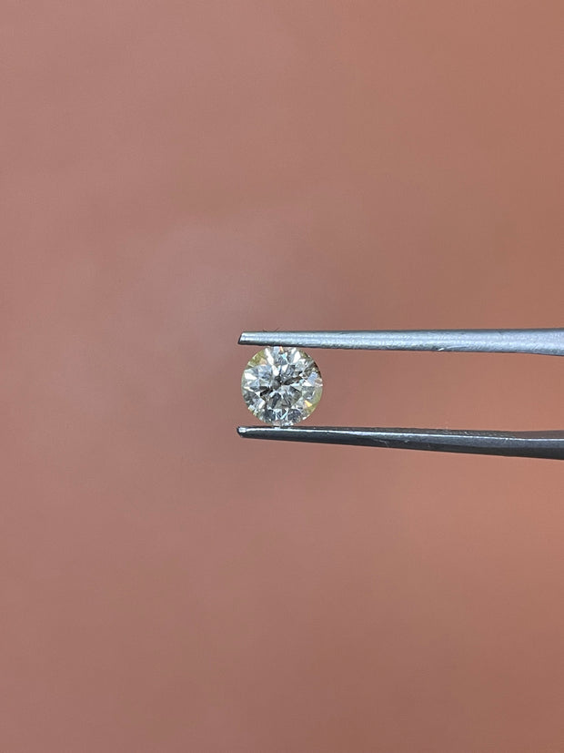GIA Certified 0.76Carat Q-R I3 Round Brilliant Loose Natural Diamond