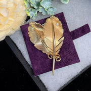 Stylish Chanel-Paris Leaf Brooch