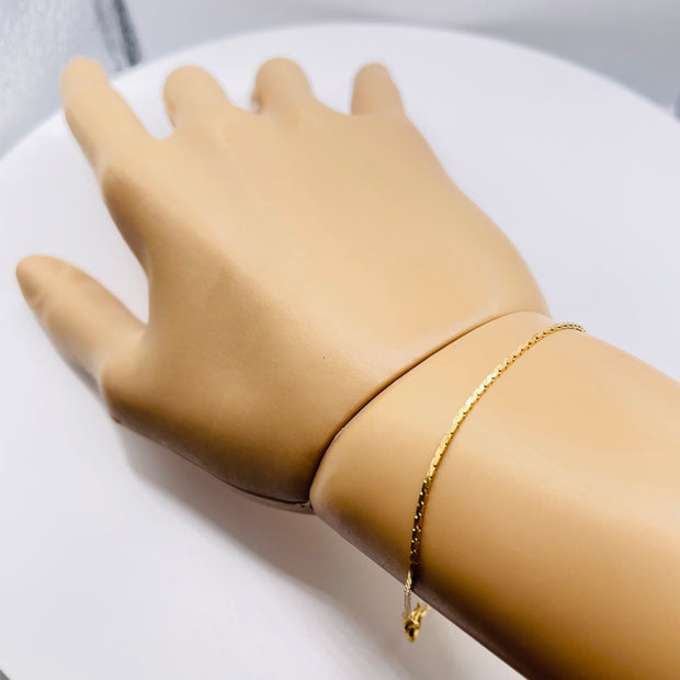 Timeless Elegance 14K Yellow Gold Chain Bracelet