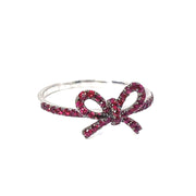 "The Papillan" Ruby Bow Ring