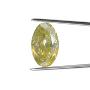 1.69 CARAT OVAL BRILLIANT GIA CERTIFIED FNC INT YEL COLOR I1 CLARITY DIAMOND