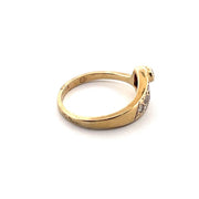 Exquisite 14k Yellow Gold and Natural Diamond Ring